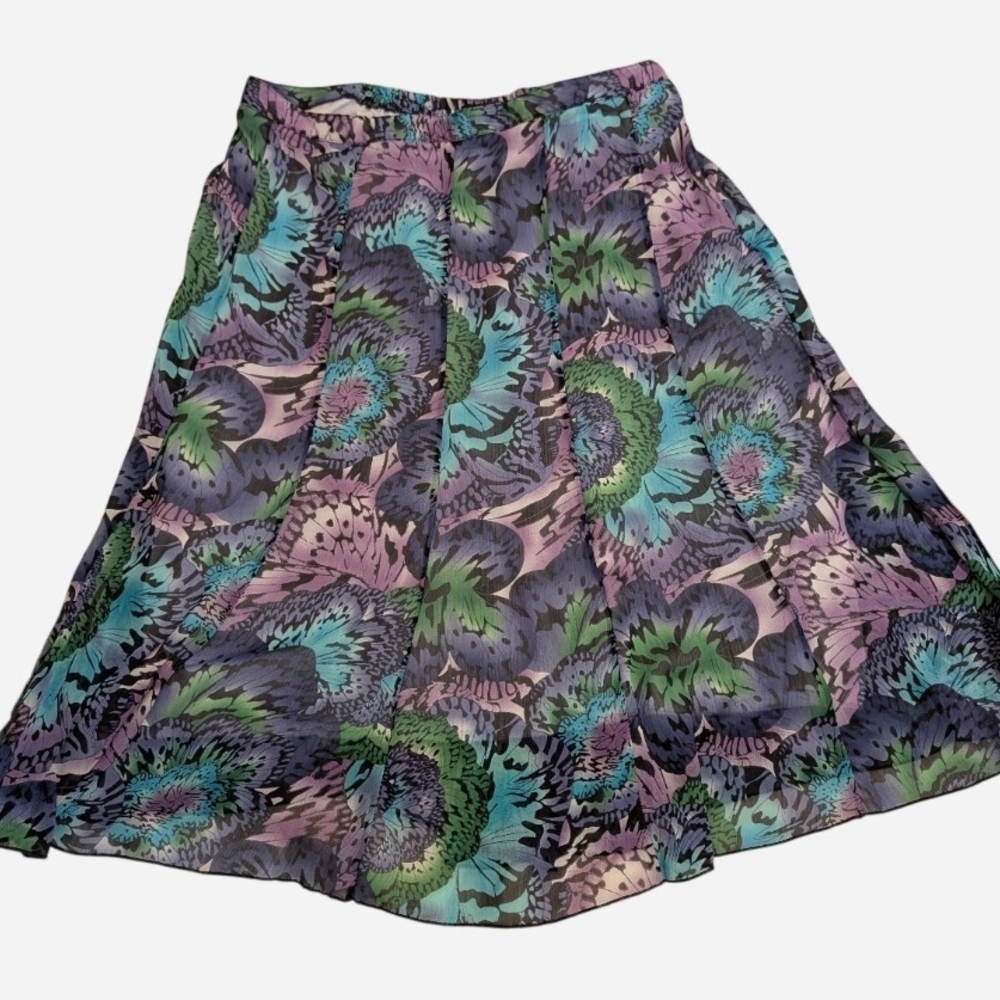 Pre-owned Floral Patterned Women's Skirt - Picture 1 of 7